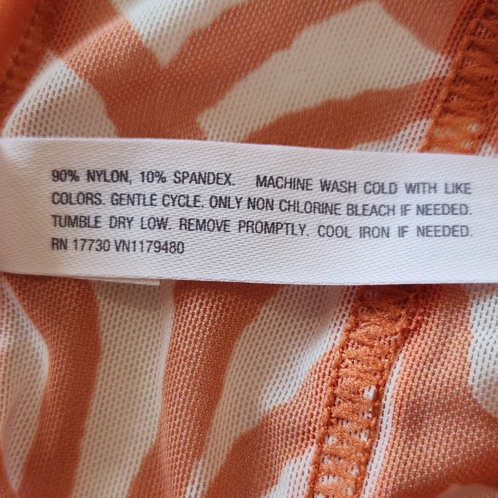 Auden Women's Orange Zebra Print Bralette Size Medium - Picture 4 of 4